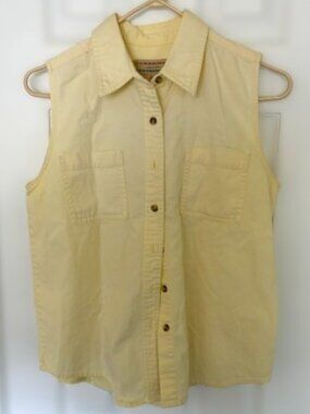 Soft yet durable - Cambridge Clothing Company Sleeveless Button Up Denim Shirt 1